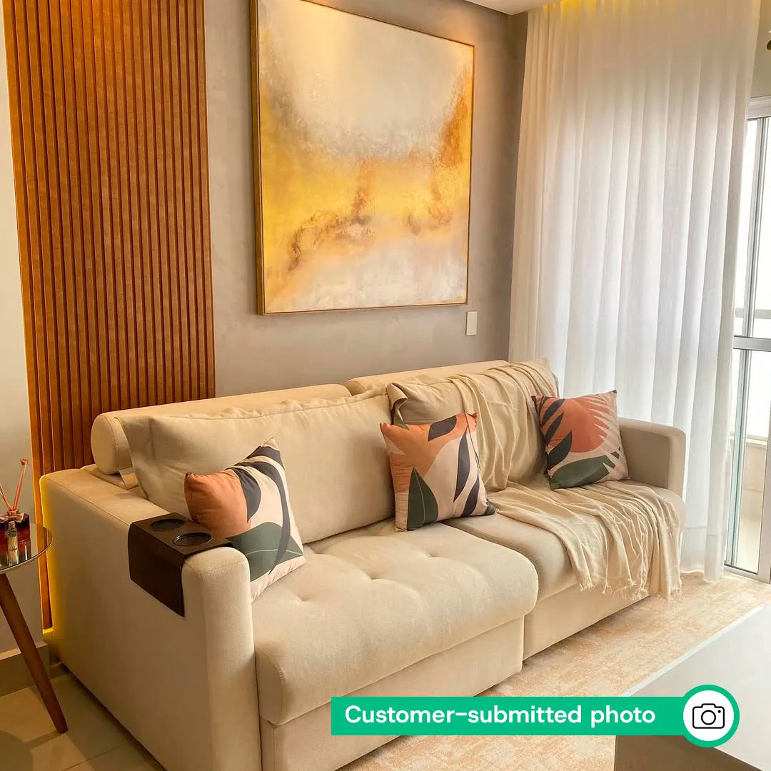 Peel & Stick Slatted Wall Panels - DIY Laminate Wood Look Decor