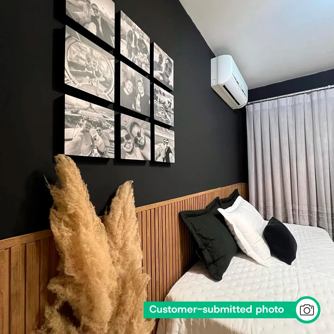 Peel & Stick Slatted Wall Panels - DIY Laminate Wood Look Decor